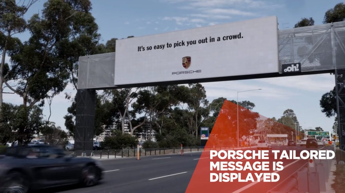 Porsche billboard