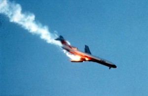 AIRPLANE ON FIRE